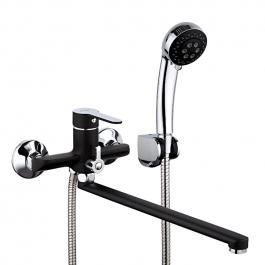 Смеситель F2242 для ванны универсал,черный/хром FRAP