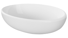 Умывальник "RINGO CUT 53" мебельный белый