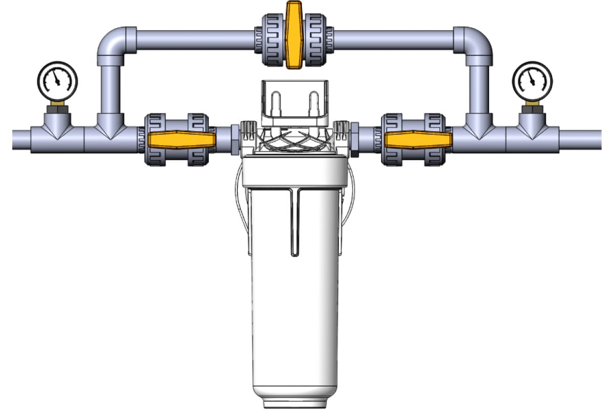 Магистральный механический фильтр воды