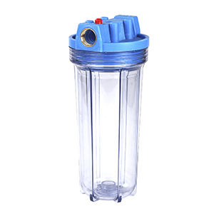 Фильтр магистральный двойной 1",10",х/в,прозрачный,с картриджем "Thermofix"