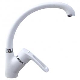 Смеситель F4166-8 (40мм кухня боковой) белый FRAP