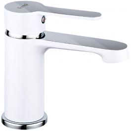 Смеситель F1041 на раковину  35мм. белый/хром FRAP