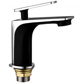 Смеситель F1057 на раковину шаровый черный, хром FRAP