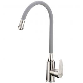 Смеситель F4448 на кухню гибк. излив нерж. FRAP