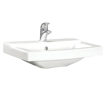 Умывальник (Сантек) "Орион" белый с переливом 565*428