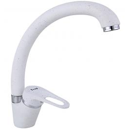 Смеситель F4113-8 (35мм кухня боковой) белый FRAP