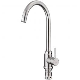 Смеситель F41899-1кухня шаровый,нерж FRAP