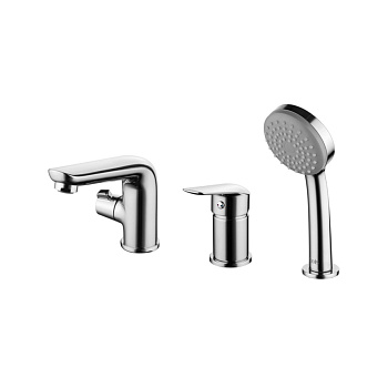 Смеситель TORSB30i07 на борт ванны на 3 отверстия с керам. дивертором Torr IDDIS