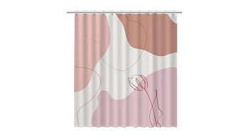 Штора для ванной Fixsen Cream FX-2514, без колец