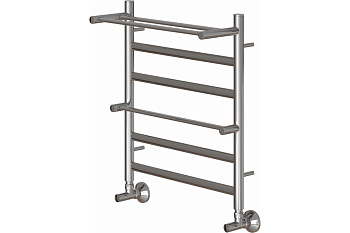 Полотенцесушитель водяной Артемида PN14156P П4 500x600 c двумя полками, хром Point 