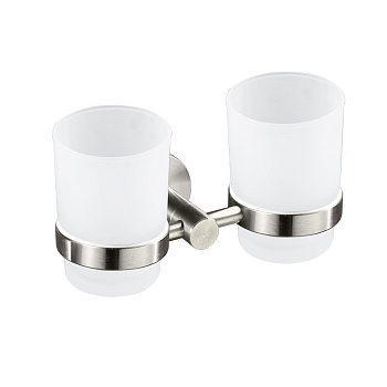 Стакан+ стакан с креплением нерж. 80160