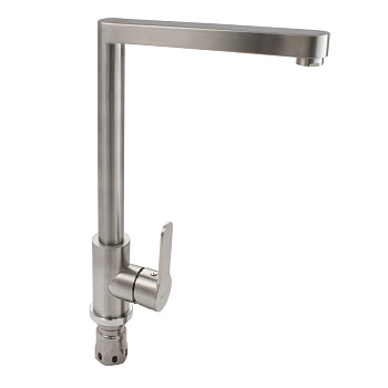 Смеситель MAGNUS кухня нерж. Г-образный 9105