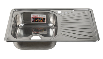 Мойка врезная 78*48 левая h 18 см 62322L FABIA