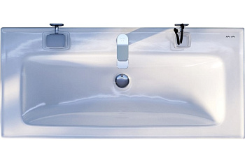 Раковина мебельная, керамическая, 100 см, встроенная, цвет: белый, глянец, AM.PM, X-Joy