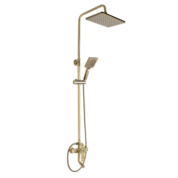 Смеситель + Тропич. душ GF-mark БРОНЗА 
