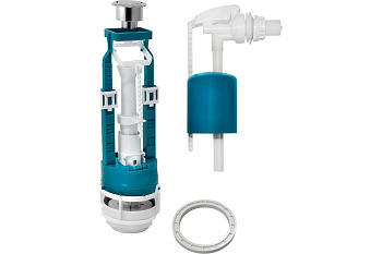 Арматура 1-кноп. боковая подводка ИНКОЭР (кнопка хром)