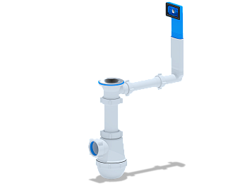 Сифон Ани д\мойки ГРОТ 1*1/2*40  с перел.