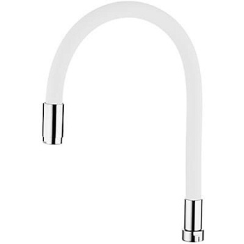 Излив L7503-3 кухонный силиконовый белый (к корпусу 4153,1319,4022) LEDEME 