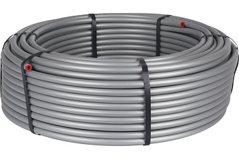 Труба с/п 16x2,6 PE-Xc/Al/PE-Xc универсальная с алюминиевым слоем (100 м) серая STOUT 