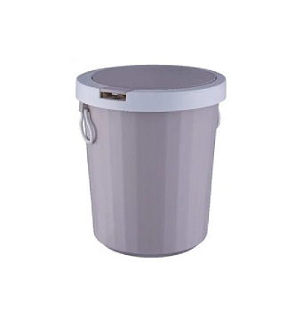 Ведро д/мусора пластик 10л POTATO кофейн