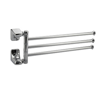 Держатель полотенца поворотный большой тройной с двойным креплением TITAN 77132 Sanaks