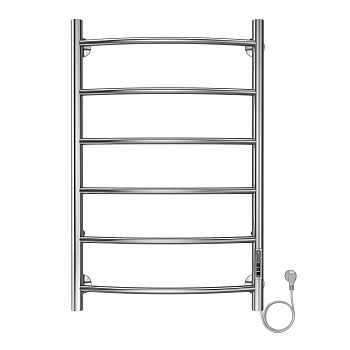 Полотенцесушитель электрический VERONA П6 500*800 хром R (диммер справа) AZARIO