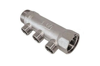 Коллектор 3 вых. 3/4"х1/2" НР Valtec Vtс.500N0503