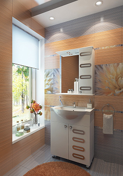 Тумба  Melania 65 + умывальник Элеганс 650