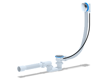 Перелив с сифоном плоский 520мм EM-701