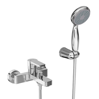 Смеситель LM0614СH  Аура для ванны, монолитный излив хром LEMARK