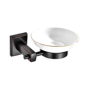 Мыльница керамическая с крепл. к стене под МЕДЬ GFmark 98004