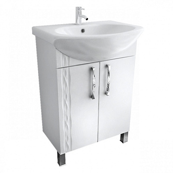 Тумба-60, распашная , белая, Кристи ТРИТОН  