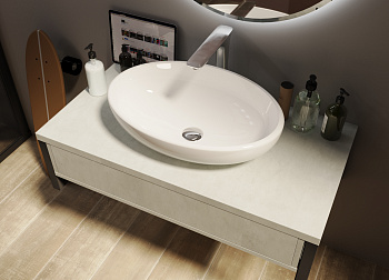 Тумба GRUNGE LOFT 100П 1в.я Бетон светлый