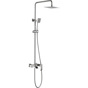 Штанга L72417 со смесителем и тропическим душем нерж. LEDEME