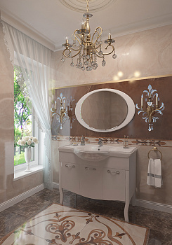 Тумба  Riccardo 105 c сиф. + Умыв 105 КЛАССИК 1050