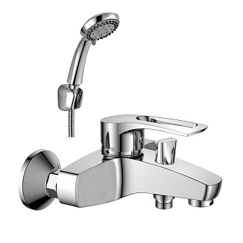 Смеситель одноручный (40мм) T40-31 на ванну с кор.излив. ROSSINKA