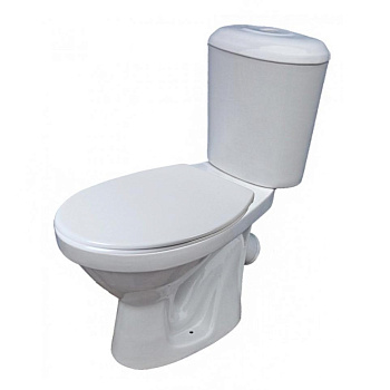 Унитаз-компакт Юбилейный-Люкс (с крышкой) с наж.арм. ниж. подв. с сид.