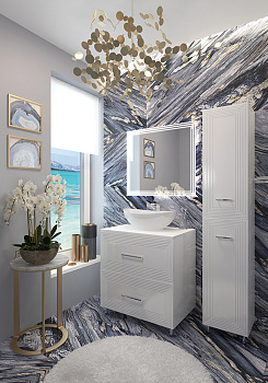 Пенал "Francesca 35" белый глянец