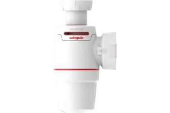 Сифон для умыв. WIRQUIN 11/4*40мм (без/вып,без/гофры)