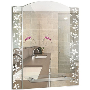 Зеркало "Весна ТМ"  510*585 (с полкой) 