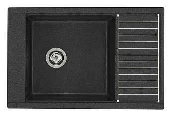Мойка кухонная Делия 78 (Графит)