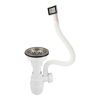 Сифон для мойки большая горловина 8728