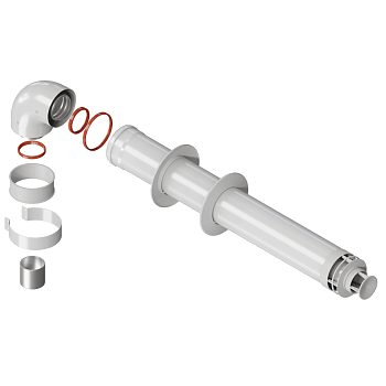 Комплект коаксиальный d 60/100 мм 0.75 м 