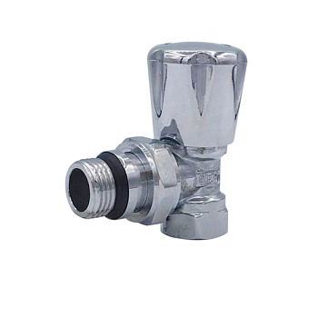 Вентиль д/радиатора 1/2 угл, верхний хром. с предуст. VIEIR 