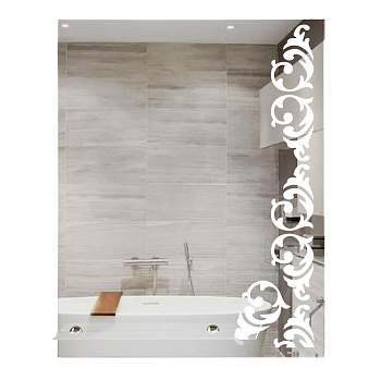 Зеркало 50*68  полка 33 см SANAKS