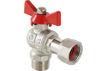 Кран шар.угл. с накидной гайкой и наруж.резьбой 3/4*3/4 ValTec VT.267.N.0505