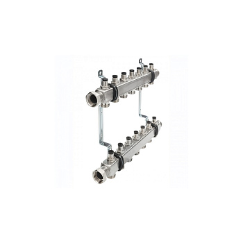 Коллектор для системы отопления 3 контура с запорными вентилями в сборе 1*3/4 Tece