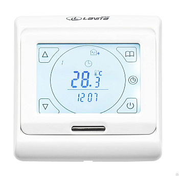 Терморегулятор встраиваемый ЖК дисплей недельный таймер (3.5 kW), (64шт/кор), Lavita