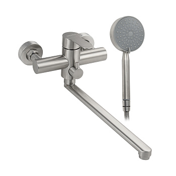 Смеситель BRIMIX для ванны дл. излив с дивертором нерж. СТАНДАРТ 9329