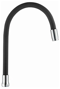 Излив L7506-2 кухонный силиконовый черный (к корпусу 4898) LEDEME  Излив L7506-2 кухонный силиконовый черный (к корпусу 4898) LEDEME